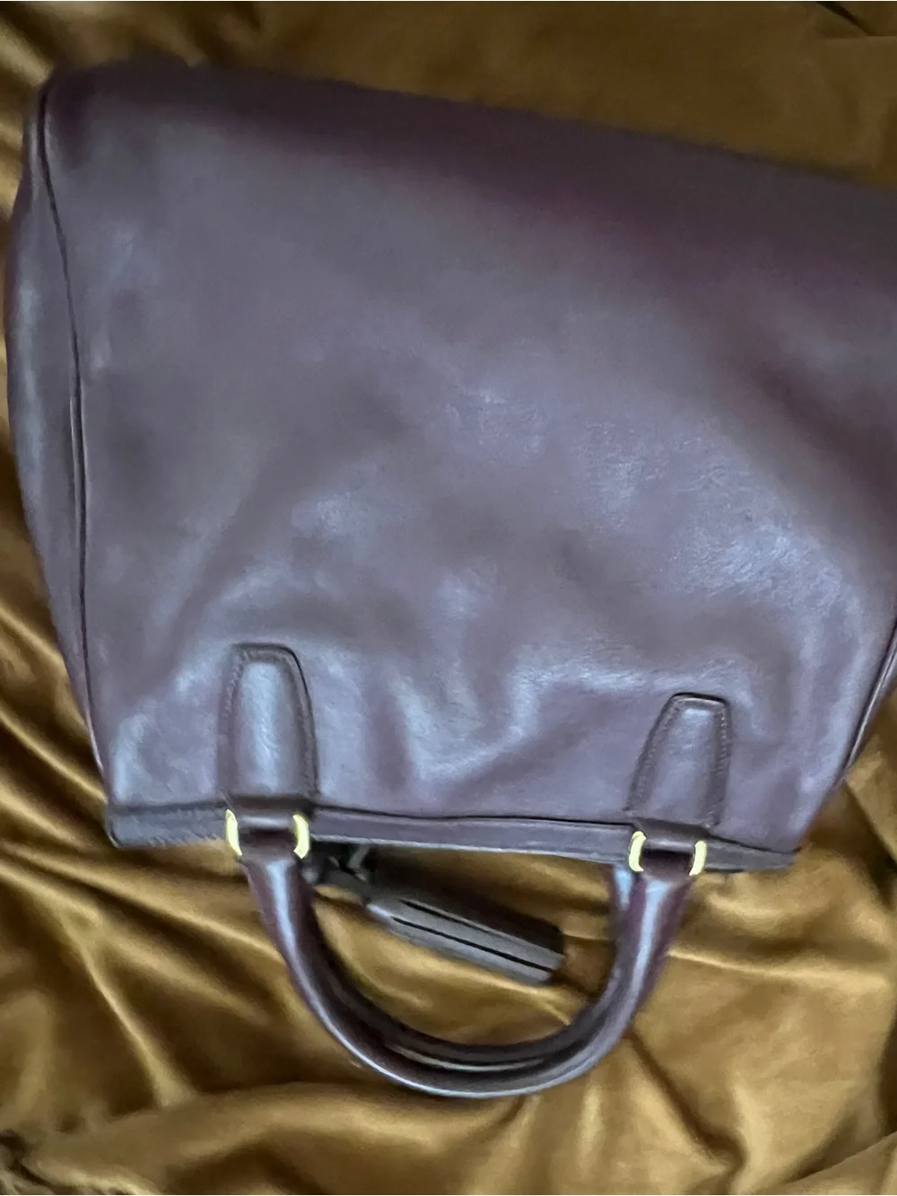 Coach smooth plum